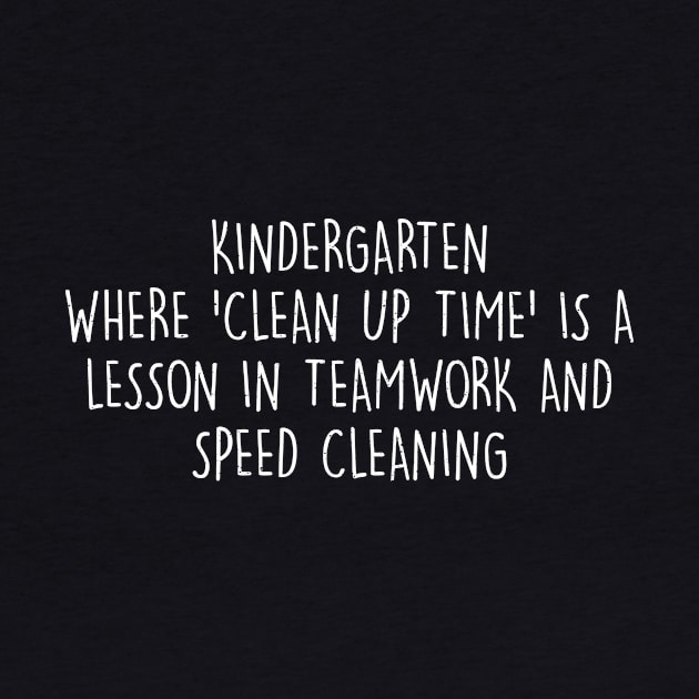 Kindergarten Where 'clean up time' is a lesson by trendynoize